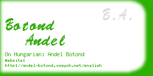 botond andel business card